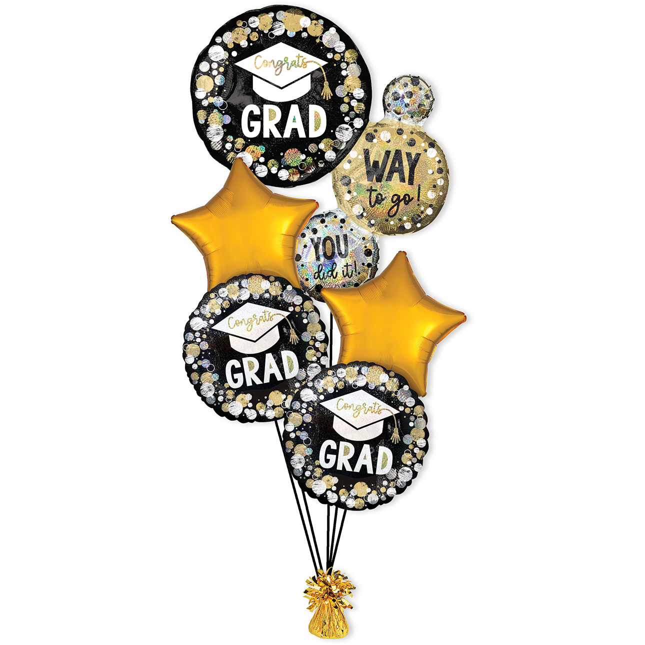 Congrats Grad Balloon Bouquet - Dierbergs Markets