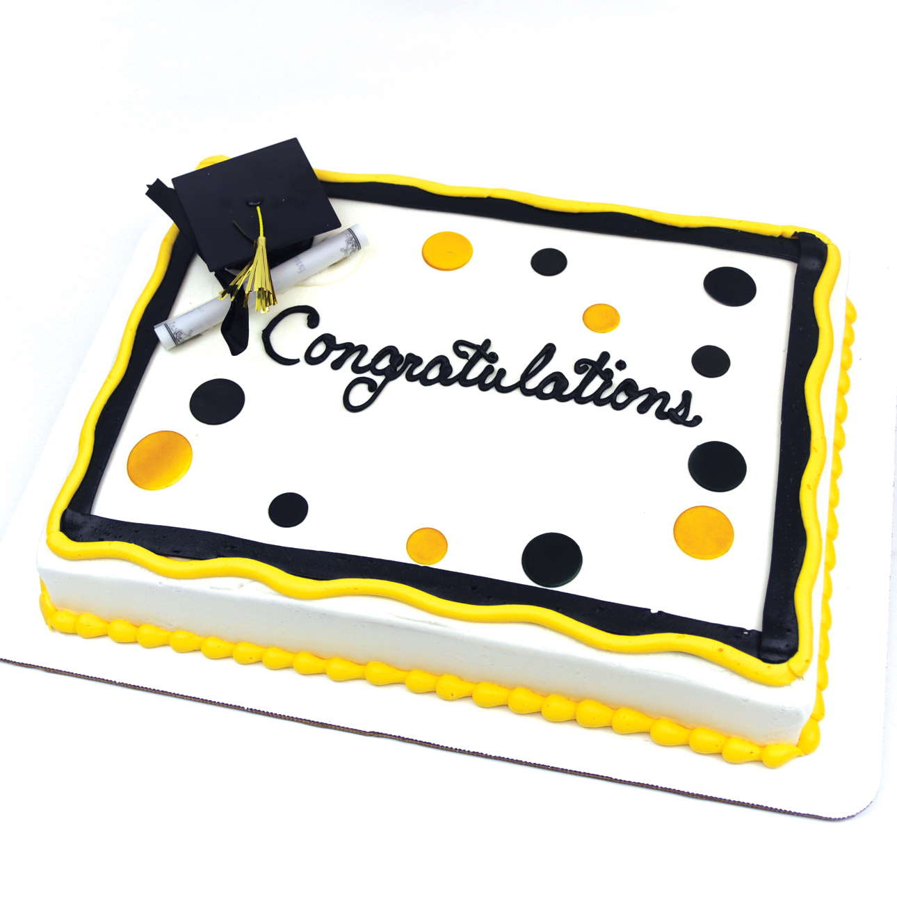 Graduation Party Dot Cake (gc2) - Dierbergs Markets